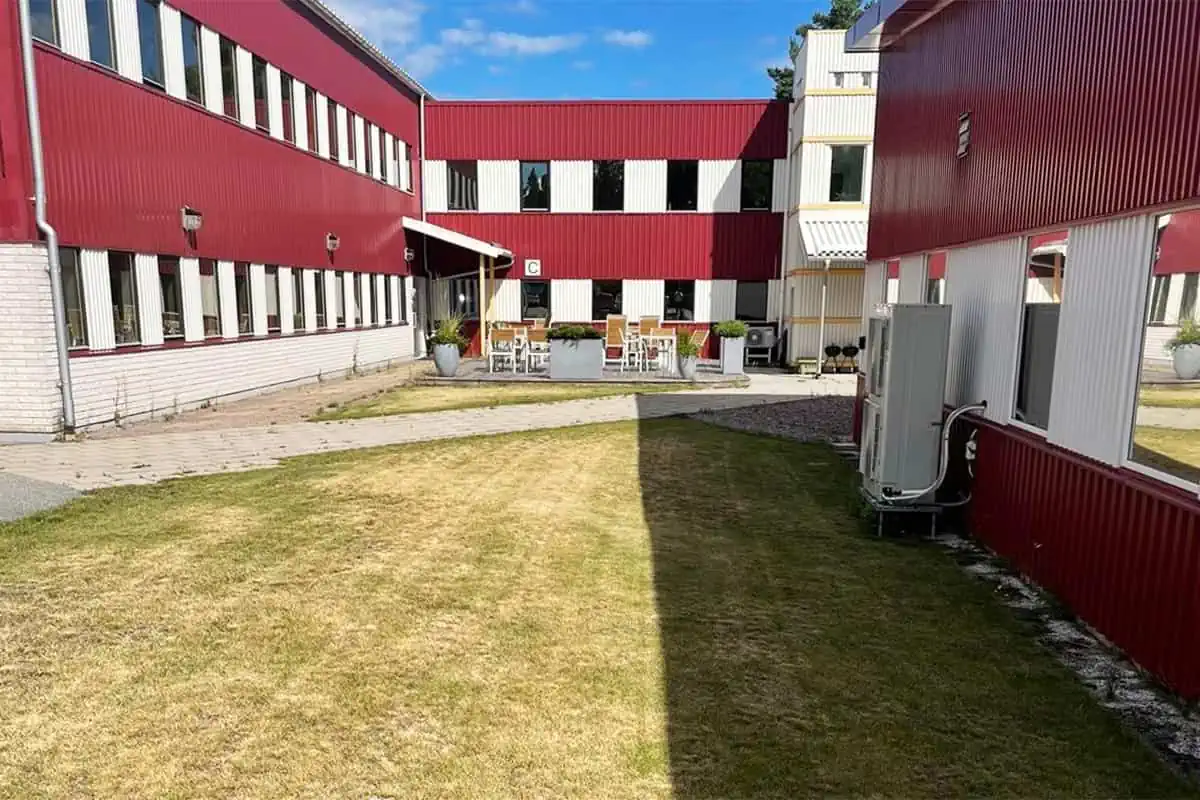 Före renovering av en gräsmatta