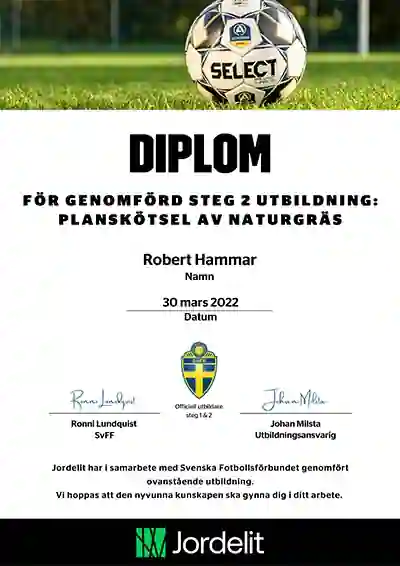 Diplom planskötarutbildning steg 2