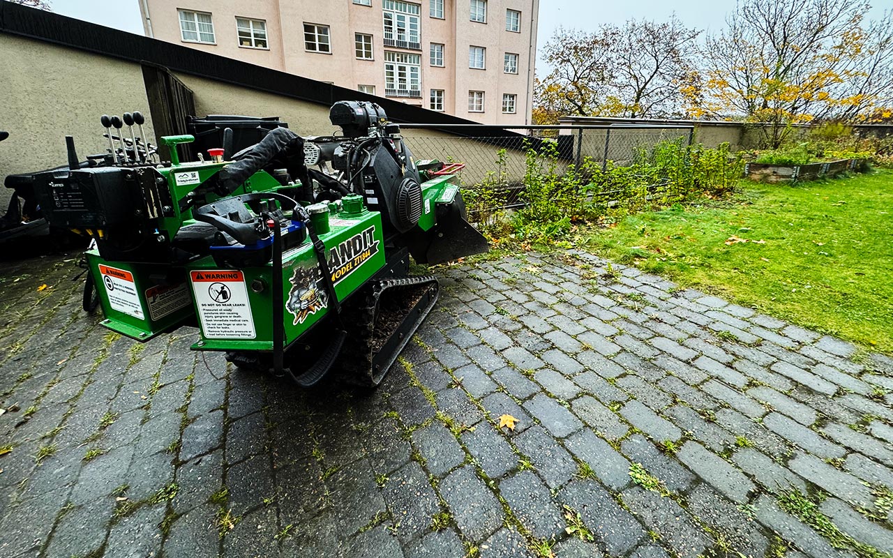 Stubbfräsning Stockholm Lilla Essingen