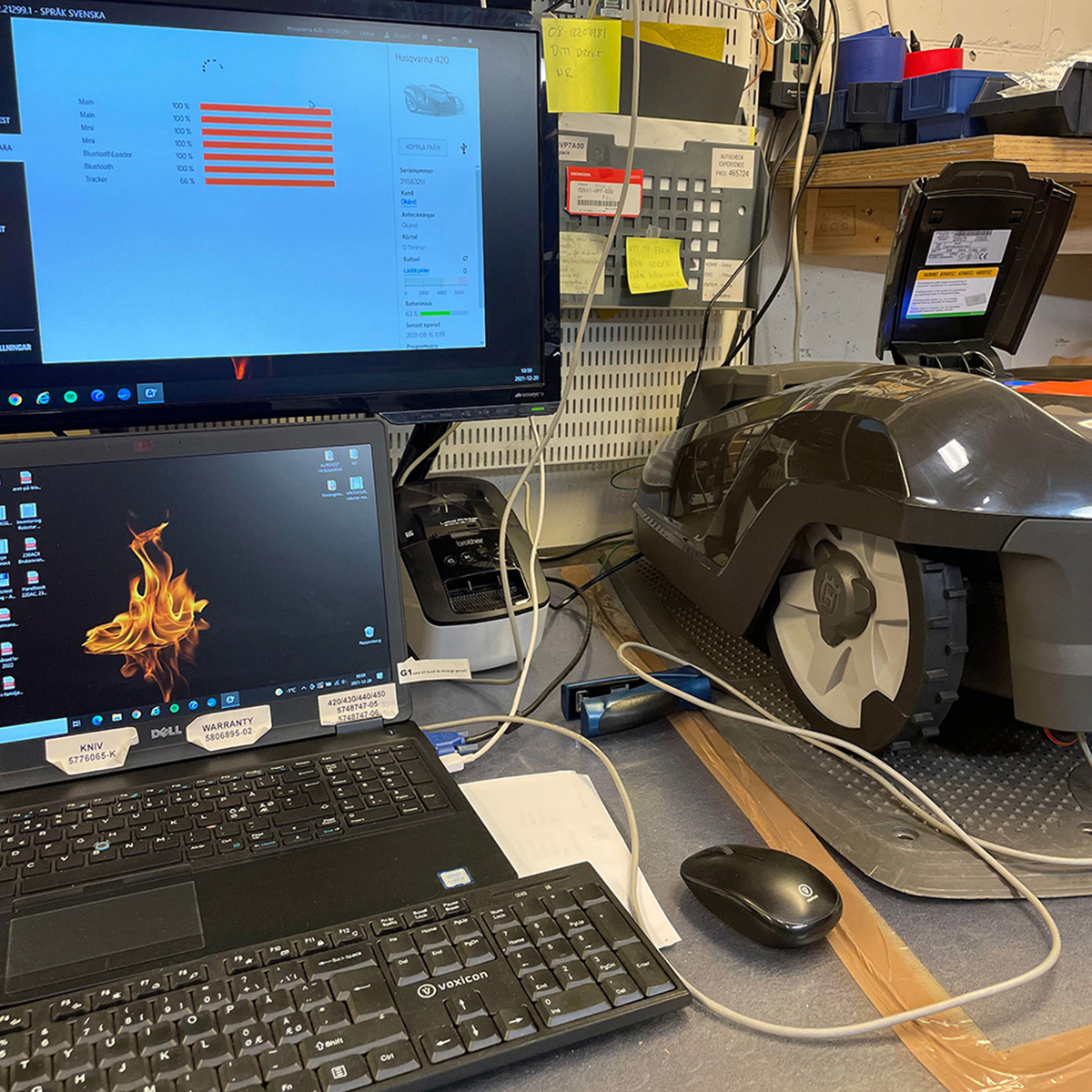 Vinterunderhåll av robotgräsklippare