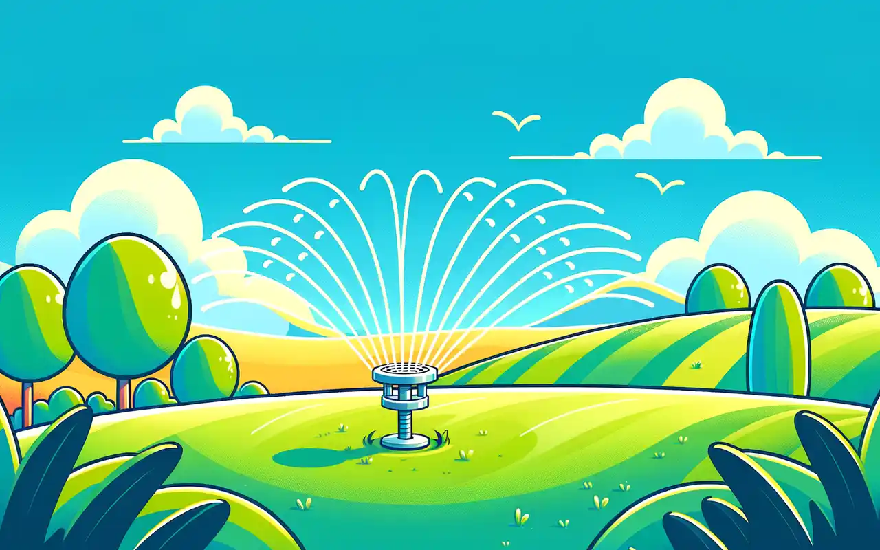Illustration av bevattning
