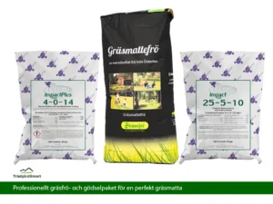 Professionellt gräsfrö- och gödslingspaket