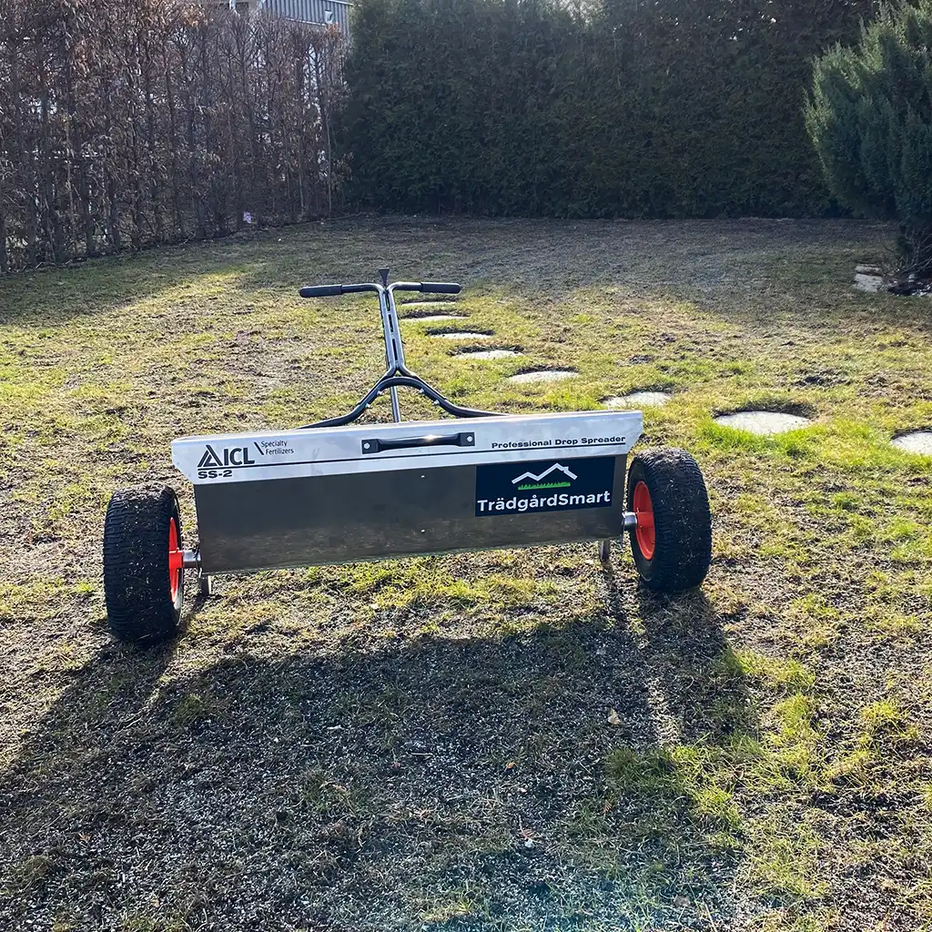 Stödsådd av gräsmattan vid renovering av gräsmatta