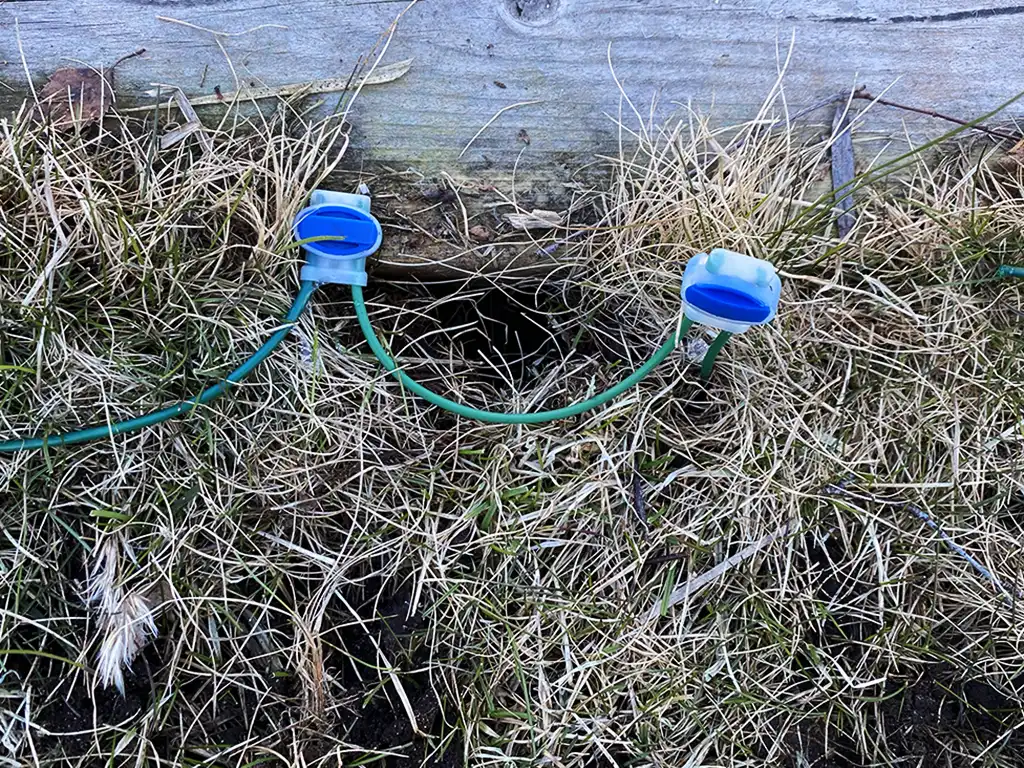 Ny skarv i samband med kabelbrott.